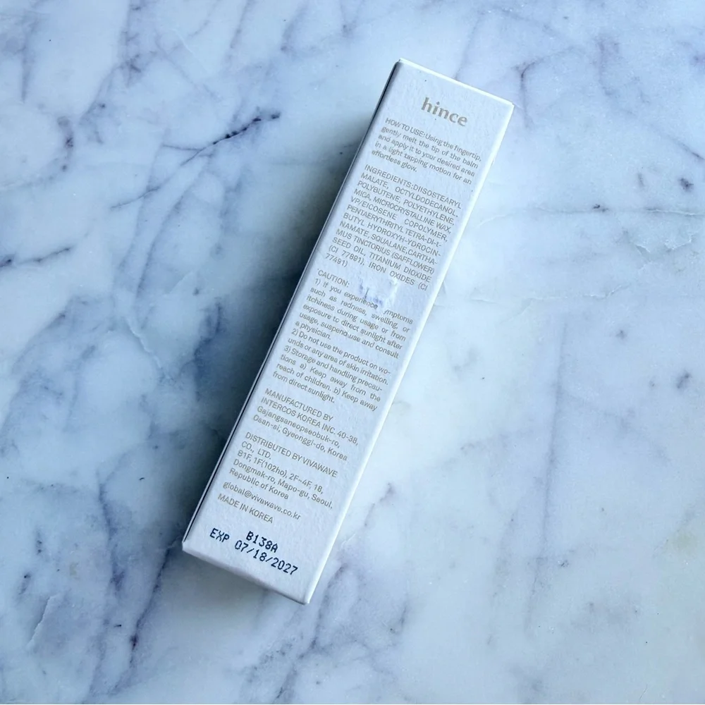Hince True Dimension Radiance Balm TP001 Clear